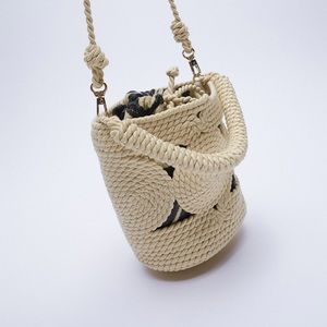 Zara rope bucket bag
